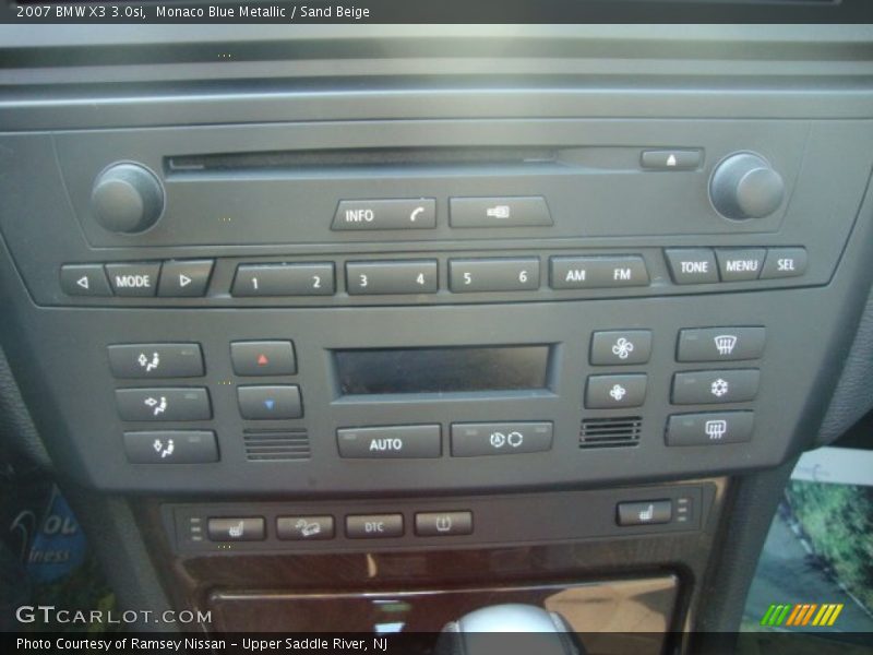 Monaco Blue Metallic / Sand Beige 2007 BMW X3 3.0si
