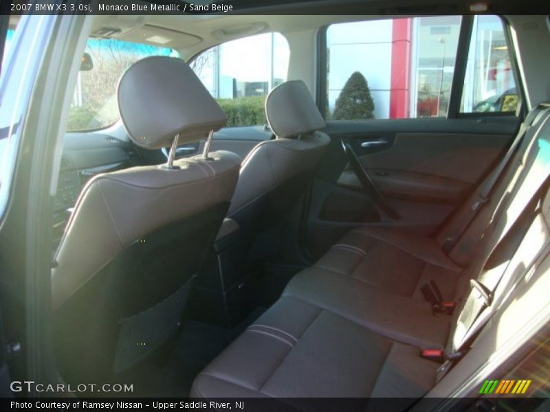 Monaco Blue Metallic / Sand Beige 2007 BMW X3 3.0si