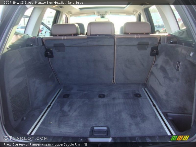 Monaco Blue Metallic / Sand Beige 2007 BMW X3 3.0si