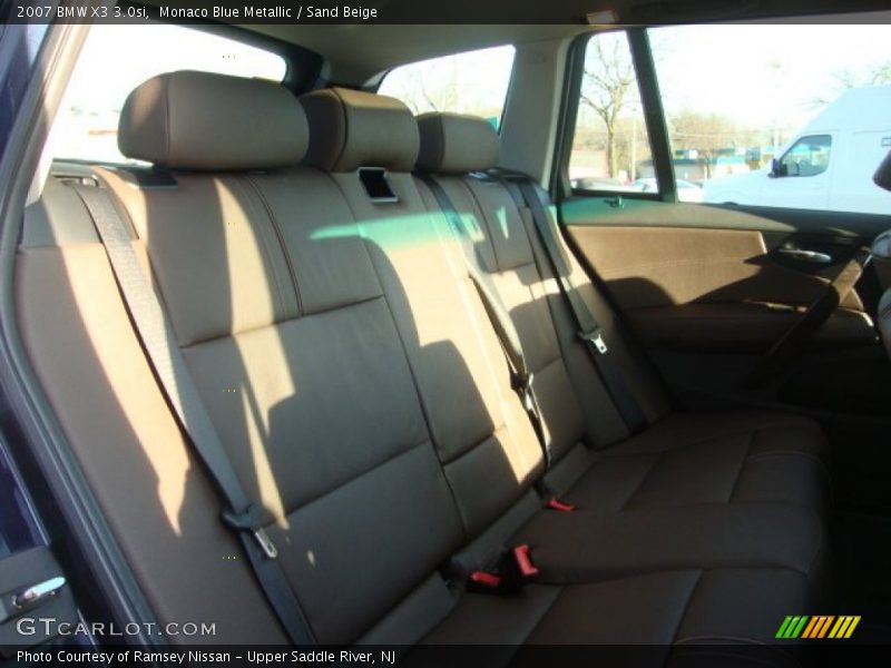 Monaco Blue Metallic / Sand Beige 2007 BMW X3 3.0si