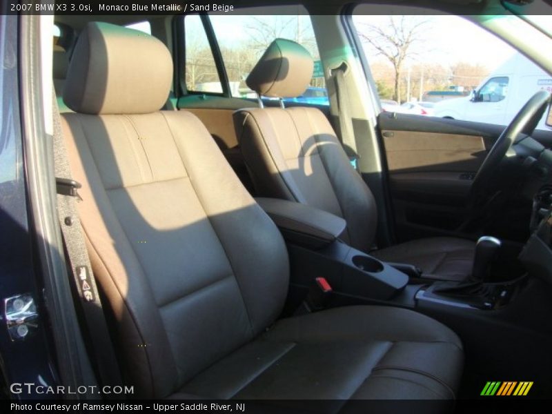 Monaco Blue Metallic / Sand Beige 2007 BMW X3 3.0si