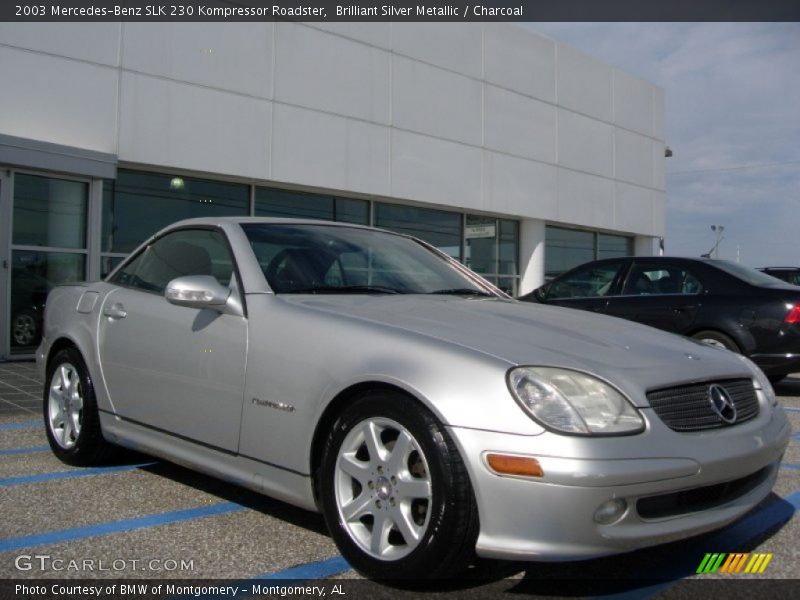Brilliant Silver Metallic / Charcoal 2003 Mercedes-Benz SLK 230 Kompressor Roadster