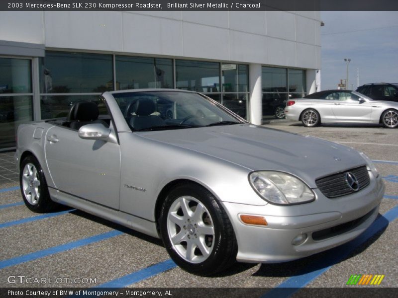 Brilliant Silver Metallic / Charcoal 2003 Mercedes-Benz SLK 230 Kompressor Roadster