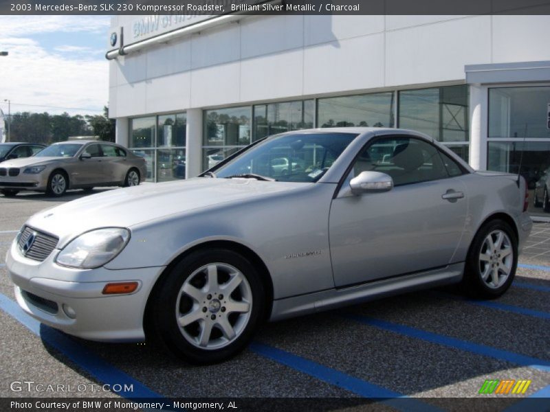 Brilliant Silver Metallic / Charcoal 2003 Mercedes-Benz SLK 230 Kompressor Roadster