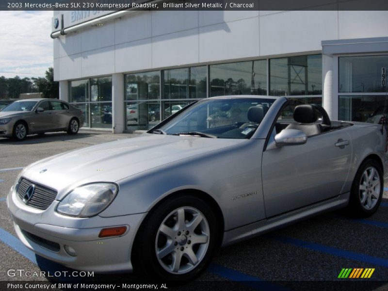 Brilliant Silver Metallic / Charcoal 2003 Mercedes-Benz SLK 230 Kompressor Roadster