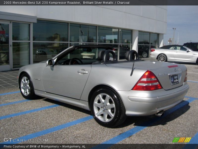 Brilliant Silver Metallic / Charcoal 2003 Mercedes-Benz SLK 230 Kompressor Roadster