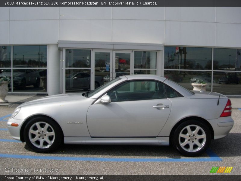Brilliant Silver Metallic / Charcoal 2003 Mercedes-Benz SLK 230 Kompressor Roadster