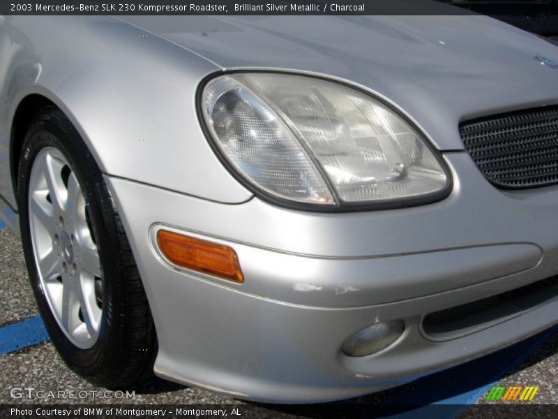 Brilliant Silver Metallic / Charcoal 2003 Mercedes-Benz SLK 230 Kompressor Roadster