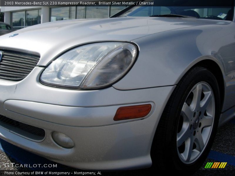 Brilliant Silver Metallic / Charcoal 2003 Mercedes-Benz SLK 230 Kompressor Roadster