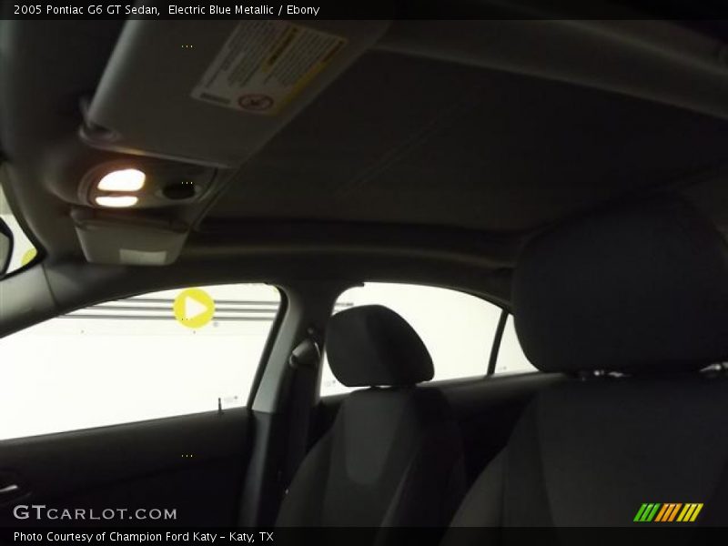 Electric Blue Metallic / Ebony 2005 Pontiac G6 GT Sedan