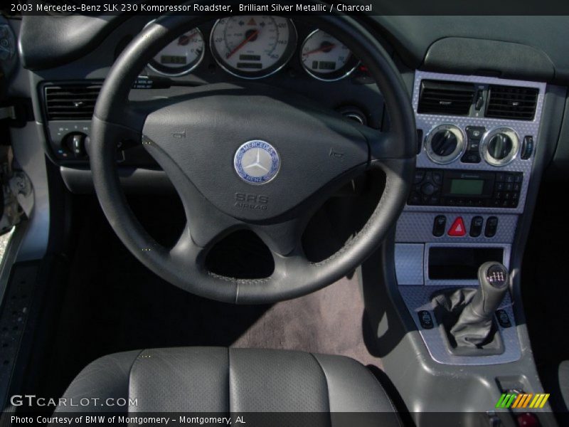 Brilliant Silver Metallic / Charcoal 2003 Mercedes-Benz SLK 230 Kompressor Roadster