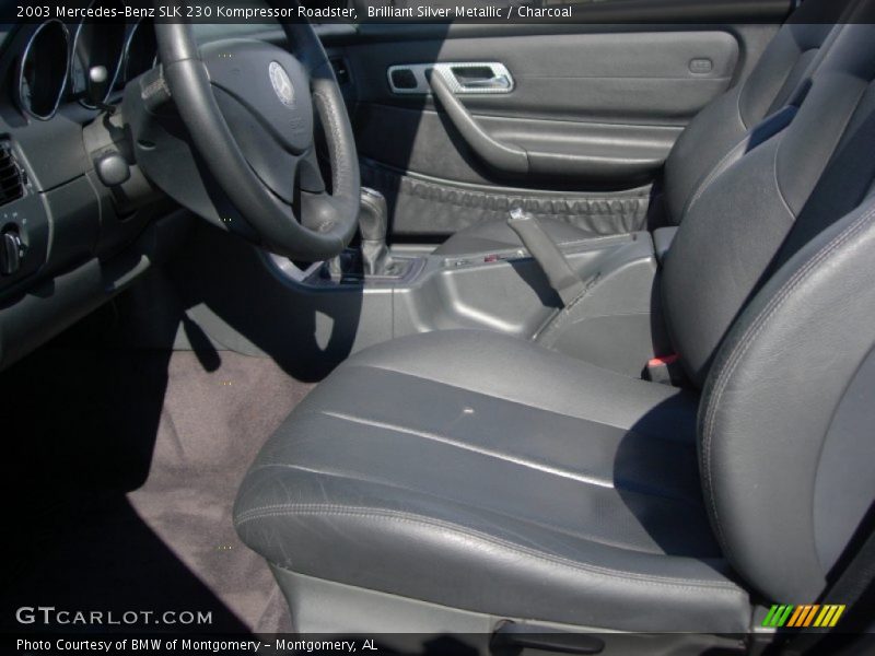 Brilliant Silver Metallic / Charcoal 2003 Mercedes-Benz SLK 230 Kompressor Roadster