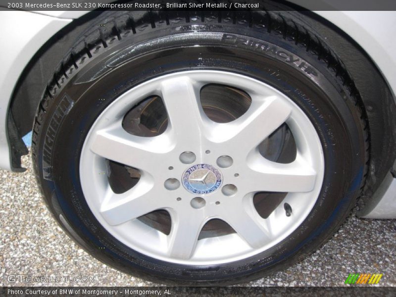 Brilliant Silver Metallic / Charcoal 2003 Mercedes-Benz SLK 230 Kompressor Roadster