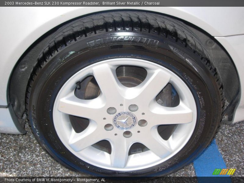 Brilliant Silver Metallic / Charcoal 2003 Mercedes-Benz SLK 230 Kompressor Roadster