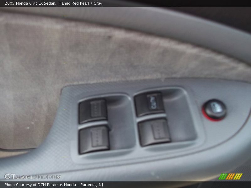 Tango Red Pearl / Gray 2005 Honda Civic LX Sedan