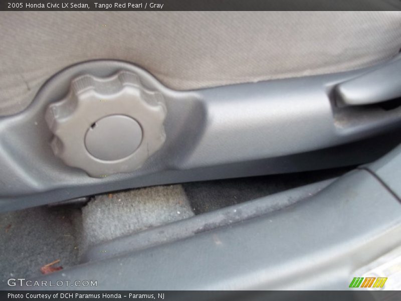 Tango Red Pearl / Gray 2005 Honda Civic LX Sedan