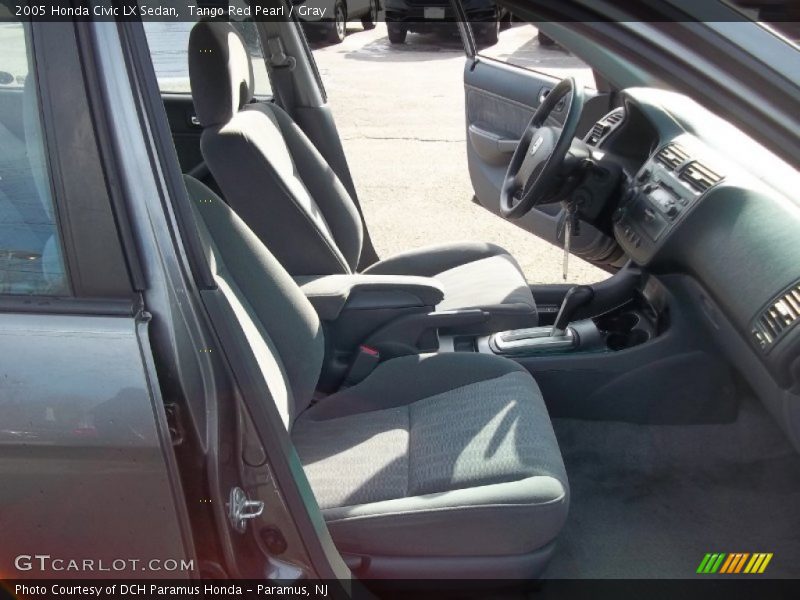 Tango Red Pearl / Gray 2005 Honda Civic LX Sedan