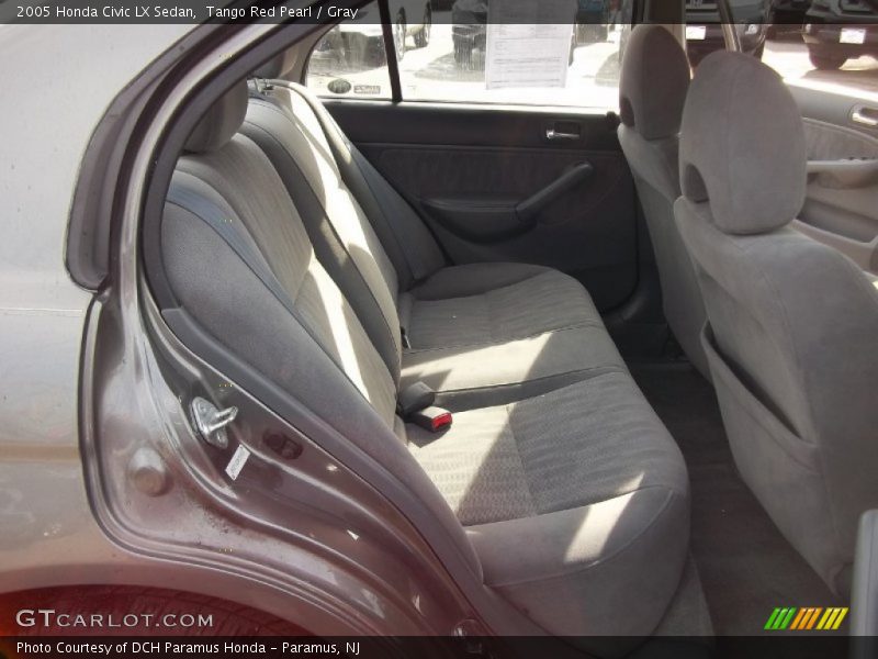 Tango Red Pearl / Gray 2005 Honda Civic LX Sedan