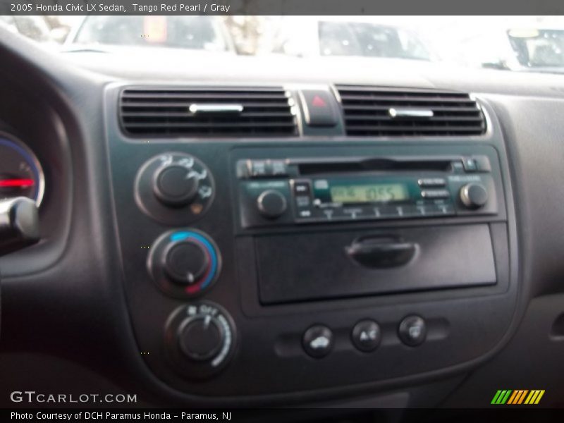 Tango Red Pearl / Gray 2005 Honda Civic LX Sedan
