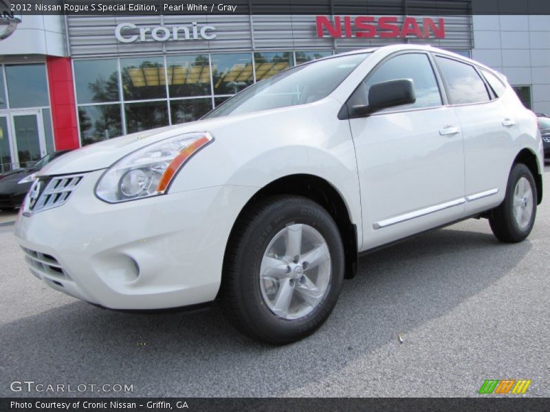 Pearl White / Gray 2012 Nissan Rogue S Special Edition