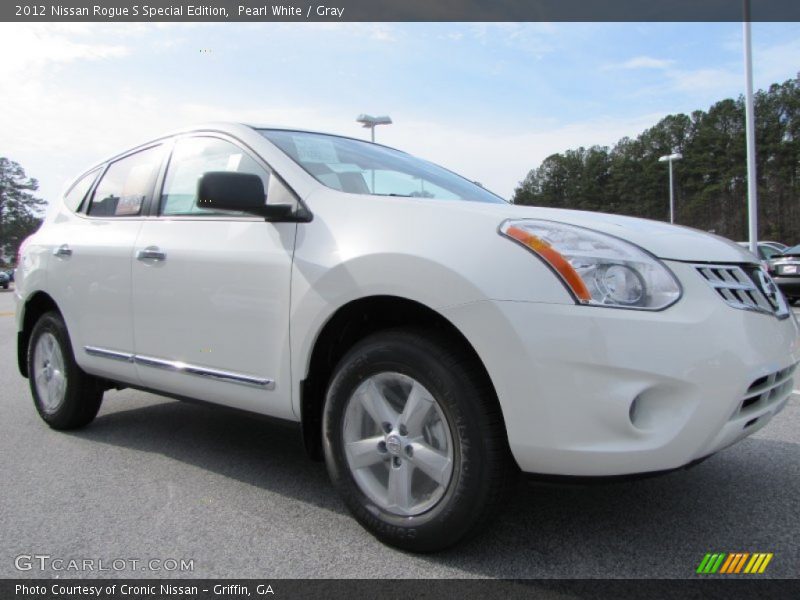 Pearl White / Gray 2012 Nissan Rogue S Special Edition