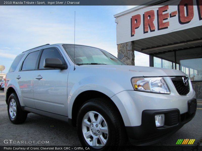 Ingot Silver / Charcoal 2010 Mazda Tribute i Sport