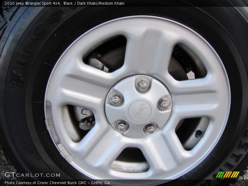 Black / Dark Khaki/Medium Khaki 2010 Jeep Wrangler Sport 4x4