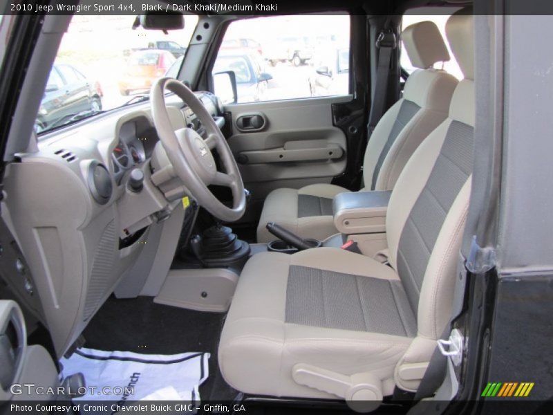 Black / Dark Khaki/Medium Khaki 2010 Jeep Wrangler Sport 4x4