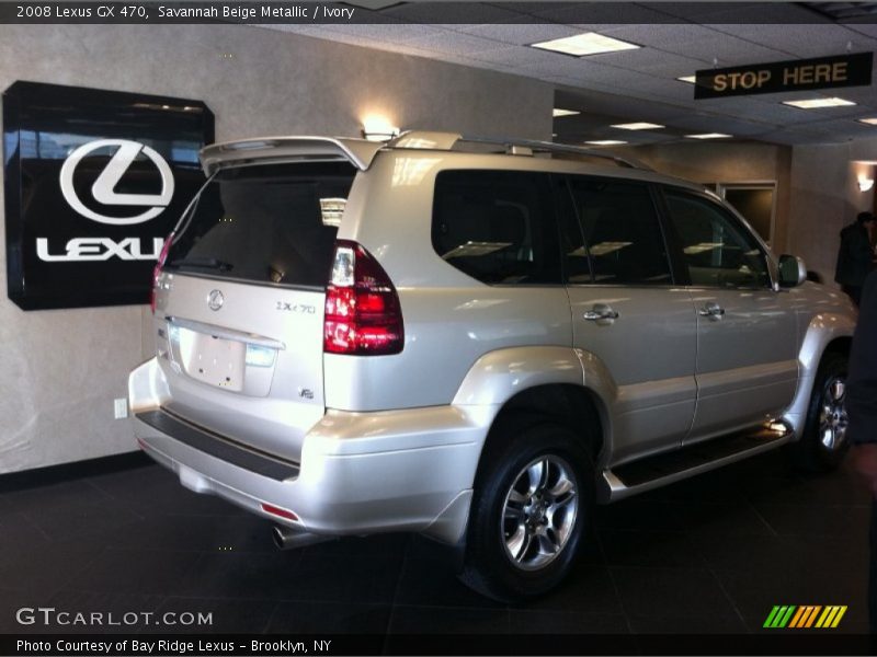 Savannah Beige Metallic / Ivory 2008 Lexus GX 470