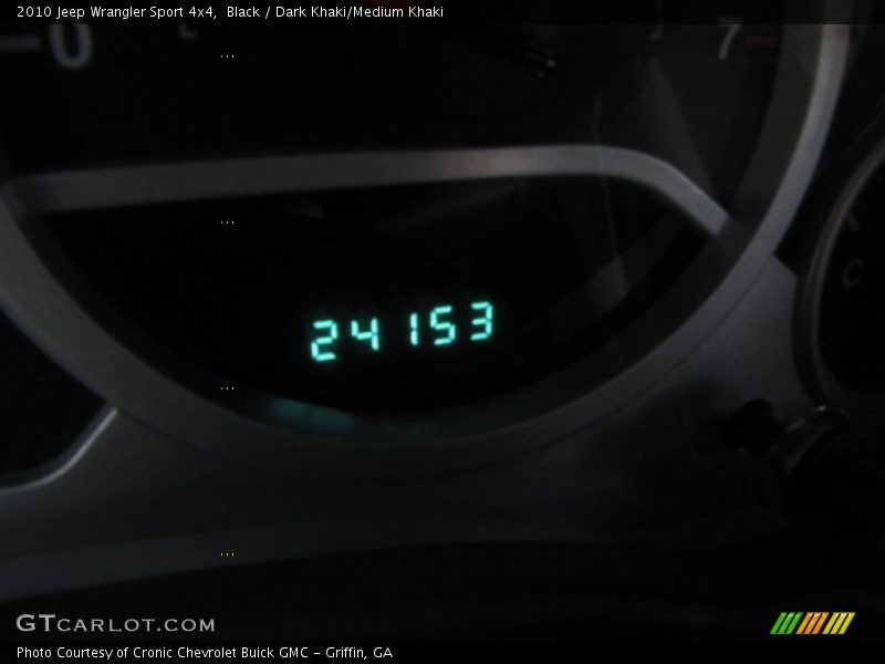 Black / Dark Khaki/Medium Khaki 2010 Jeep Wrangler Sport 4x4
