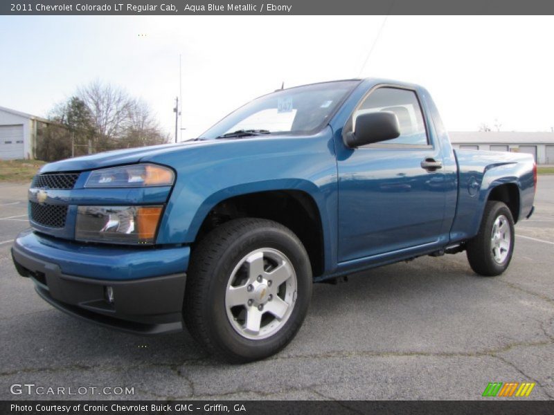 Aqua Blue Metallic / Ebony 2011 Chevrolet Colorado LT Regular Cab