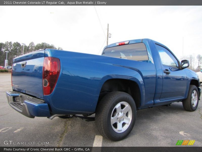 Aqua Blue Metallic / Ebony 2011 Chevrolet Colorado LT Regular Cab