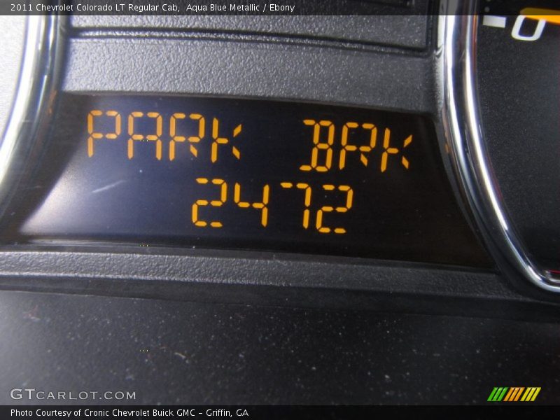 Aqua Blue Metallic / Ebony 2011 Chevrolet Colorado LT Regular Cab