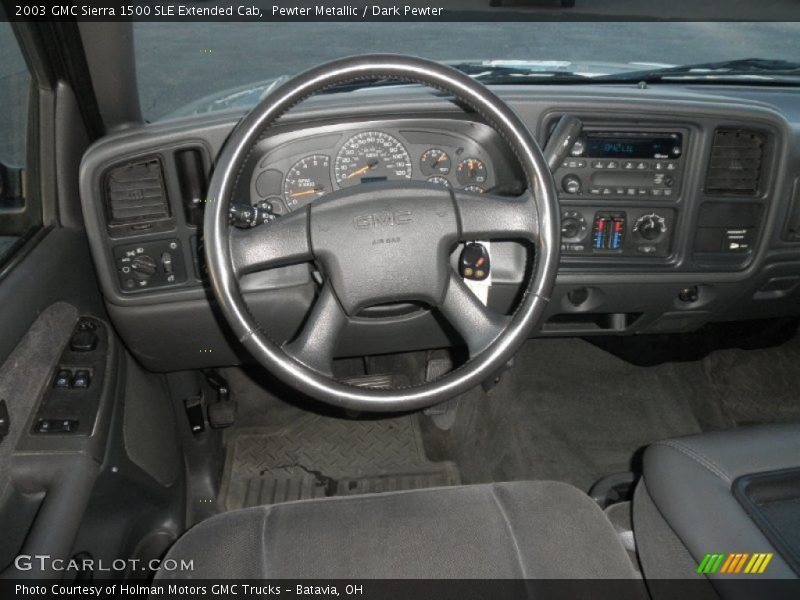Pewter Metallic / Dark Pewter 2003 GMC Sierra 1500 SLE Extended Cab