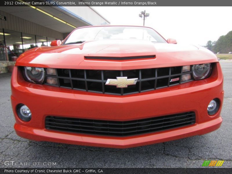 Inferno Orange Metallic / Inferno Orange/Black 2012 Chevrolet Camaro SS/RS Convertible