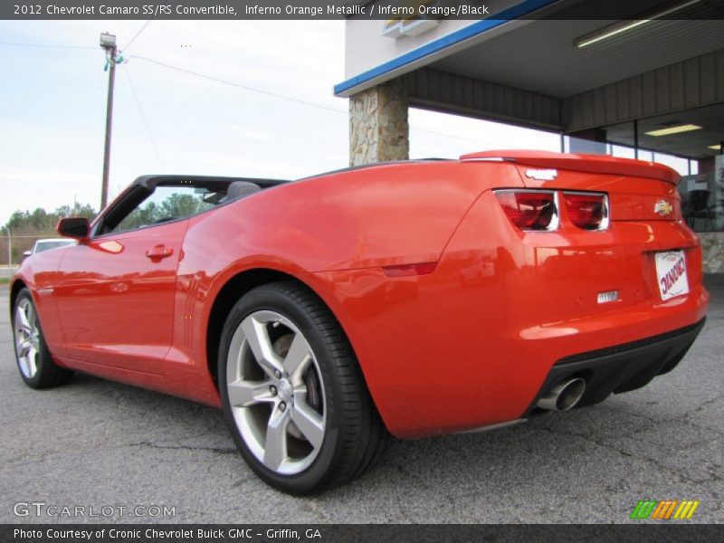Inferno Orange Metallic / Inferno Orange/Black 2012 Chevrolet Camaro SS/RS Convertible