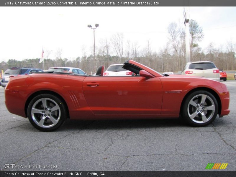 Inferno Orange Metallic / Inferno Orange/Black 2012 Chevrolet Camaro SS/RS Convertible