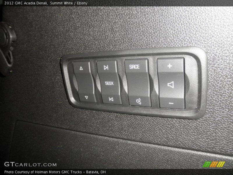 Summit White / Ebony 2012 GMC Acadia Denali
