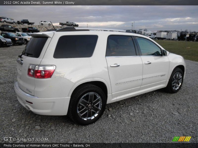 Summit White / Ebony 2012 GMC Acadia Denali