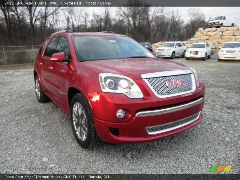 Crystal Red Tintcoat / Ebony 2012 GMC Acadia Denali AWD