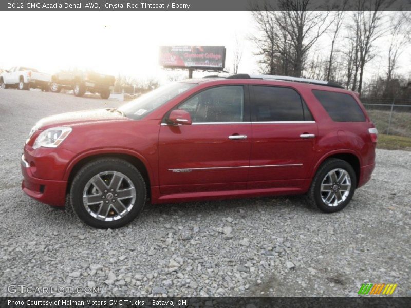 Crystal Red Tintcoat / Ebony 2012 GMC Acadia Denali AWD