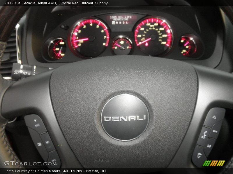 Crystal Red Tintcoat / Ebony 2012 GMC Acadia Denali AWD