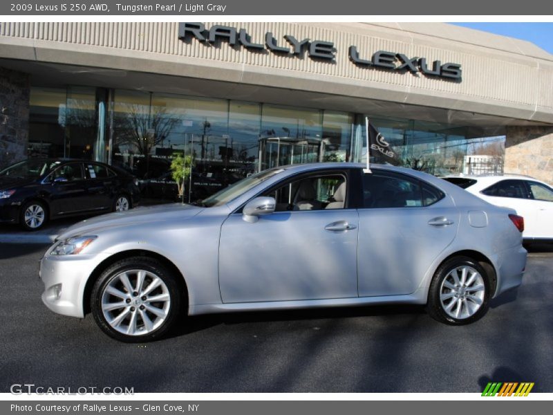 Tungsten Pearl / Light Gray 2009 Lexus IS 250 AWD