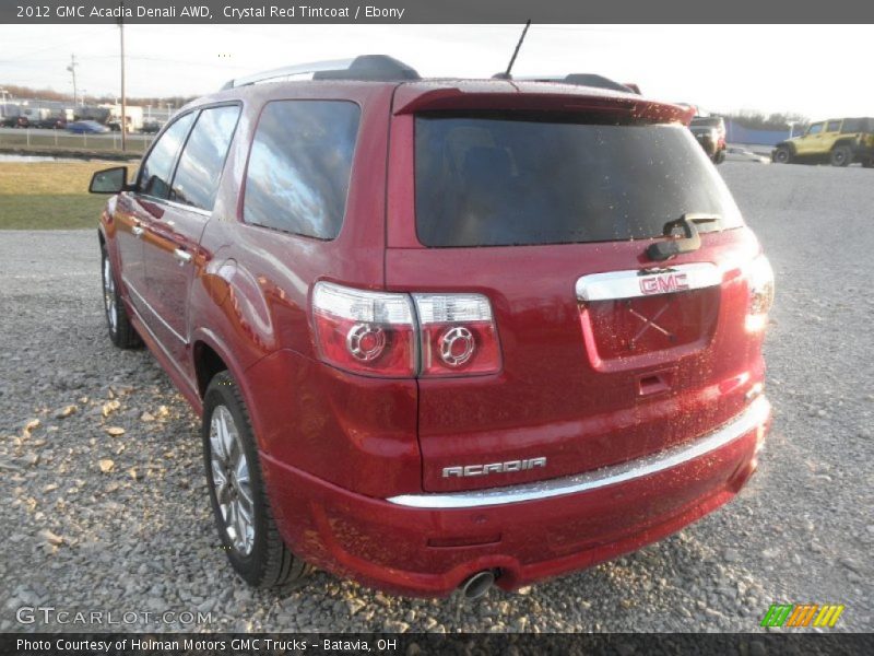 Crystal Red Tintcoat / Ebony 2012 GMC Acadia Denali AWD