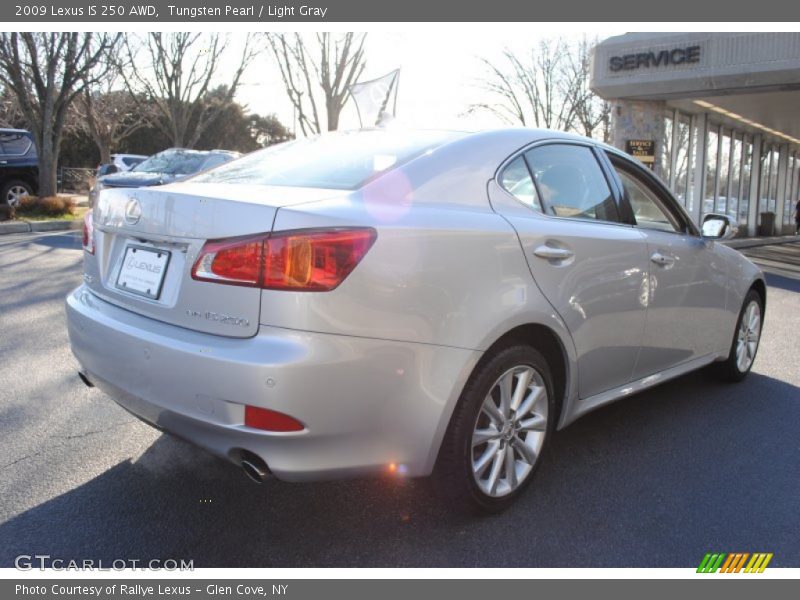 Tungsten Pearl / Light Gray 2009 Lexus IS 250 AWD
