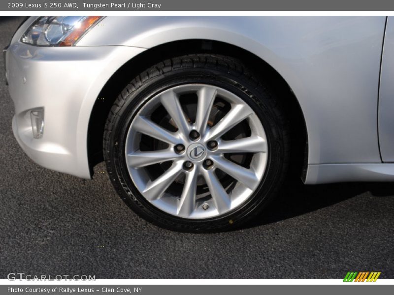 Tungsten Pearl / Light Gray 2009 Lexus IS 250 AWD