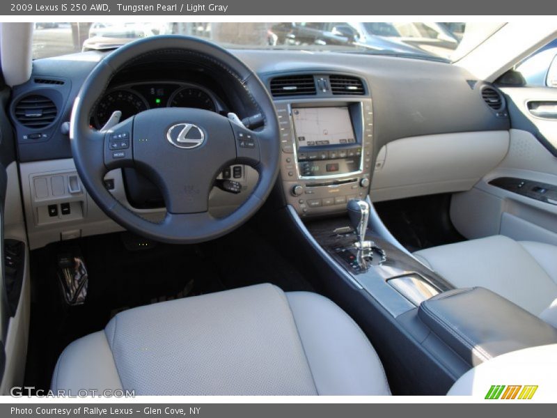 Tungsten Pearl / Light Gray 2009 Lexus IS 250 AWD