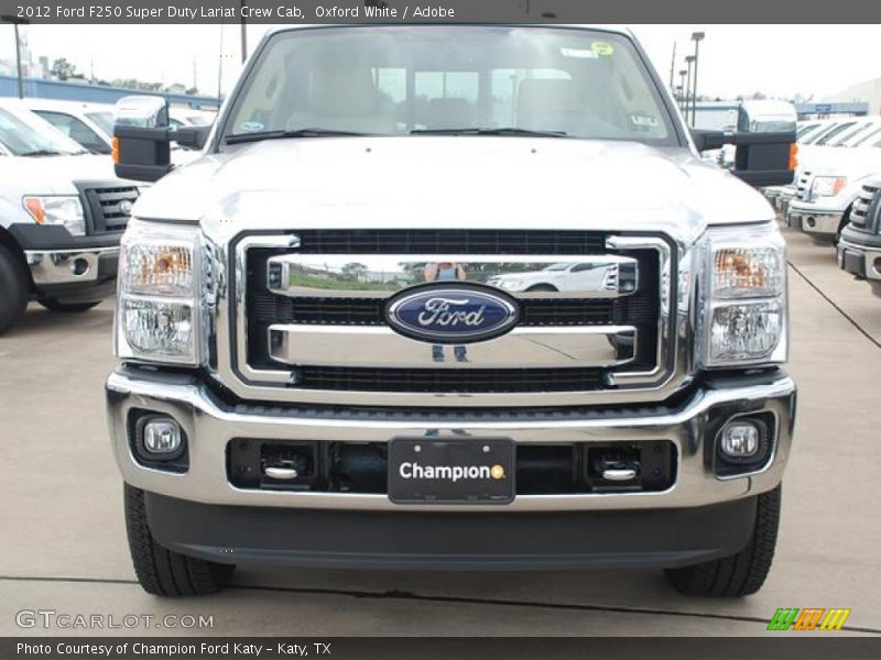 Oxford White / Adobe 2012 Ford F250 Super Duty Lariat Crew Cab