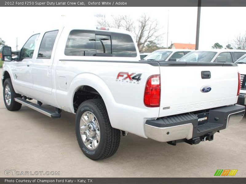 Oxford White / Adobe 2012 Ford F250 Super Duty Lariat Crew Cab