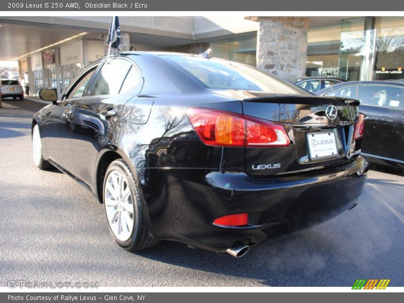 Obsidian Black / Ecru 2009 Lexus IS 250 AWD